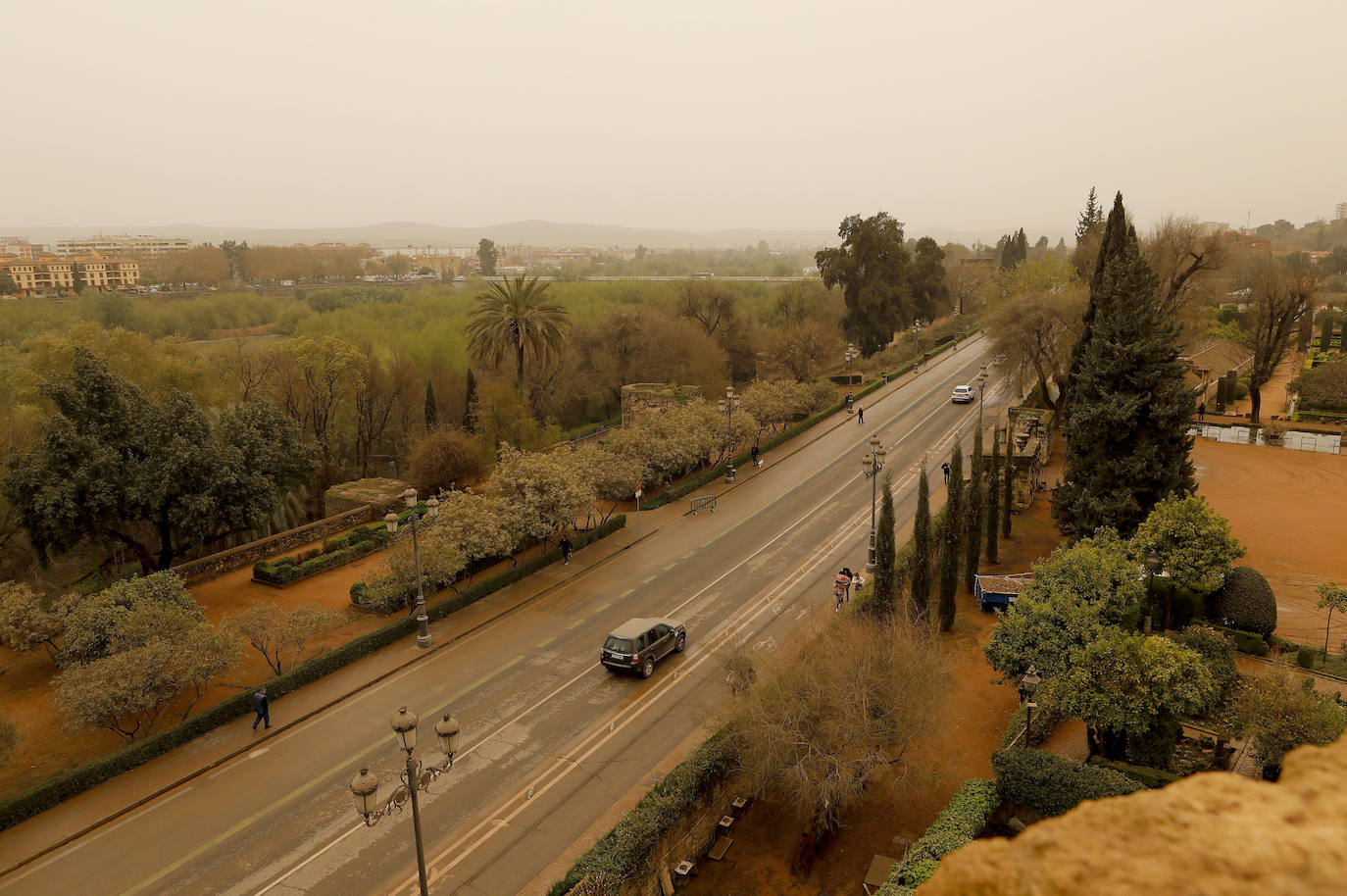 La avenida del Alcázar de Córdoba, en imágenes