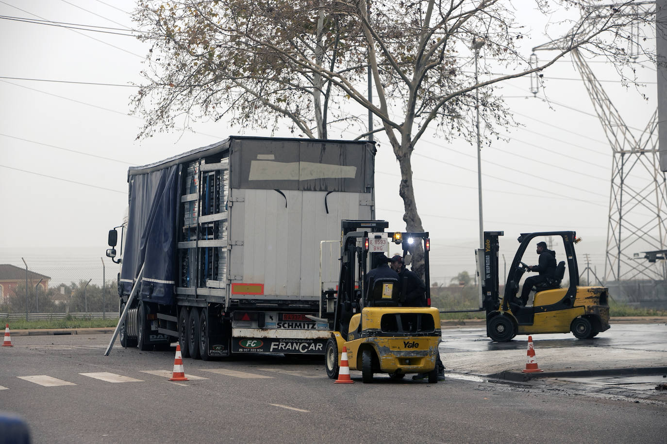 La huelga de transportes en Córdoba, en imágenes