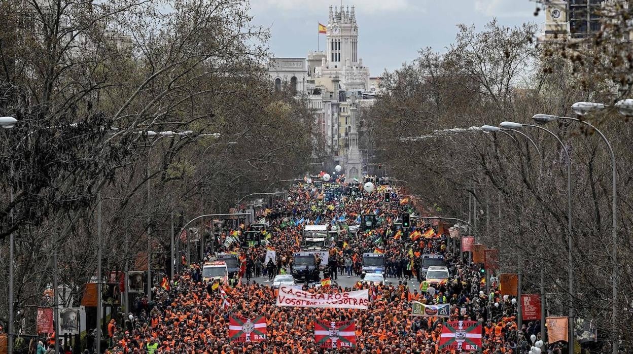 La manifestación del campo, en imágenes