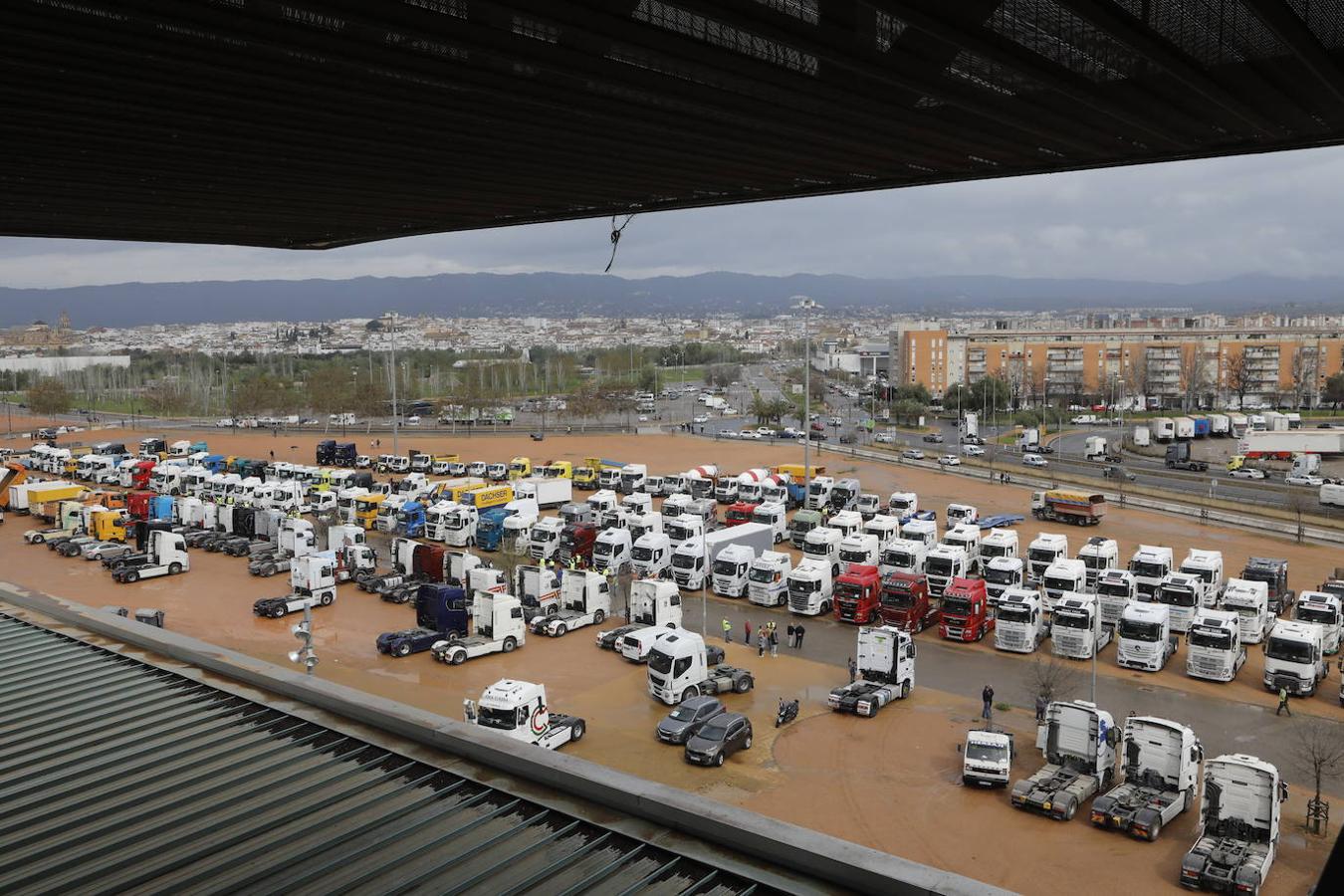 La protesta de los camioneros por el Centro de Córdoba, en imágenes