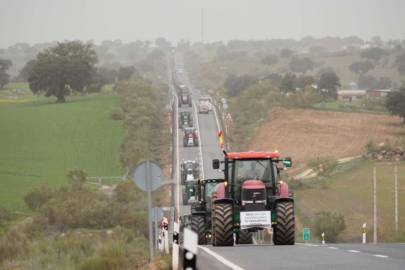 Las rotundas tractoradas de protesta del campo en Córdoba, en imágenes