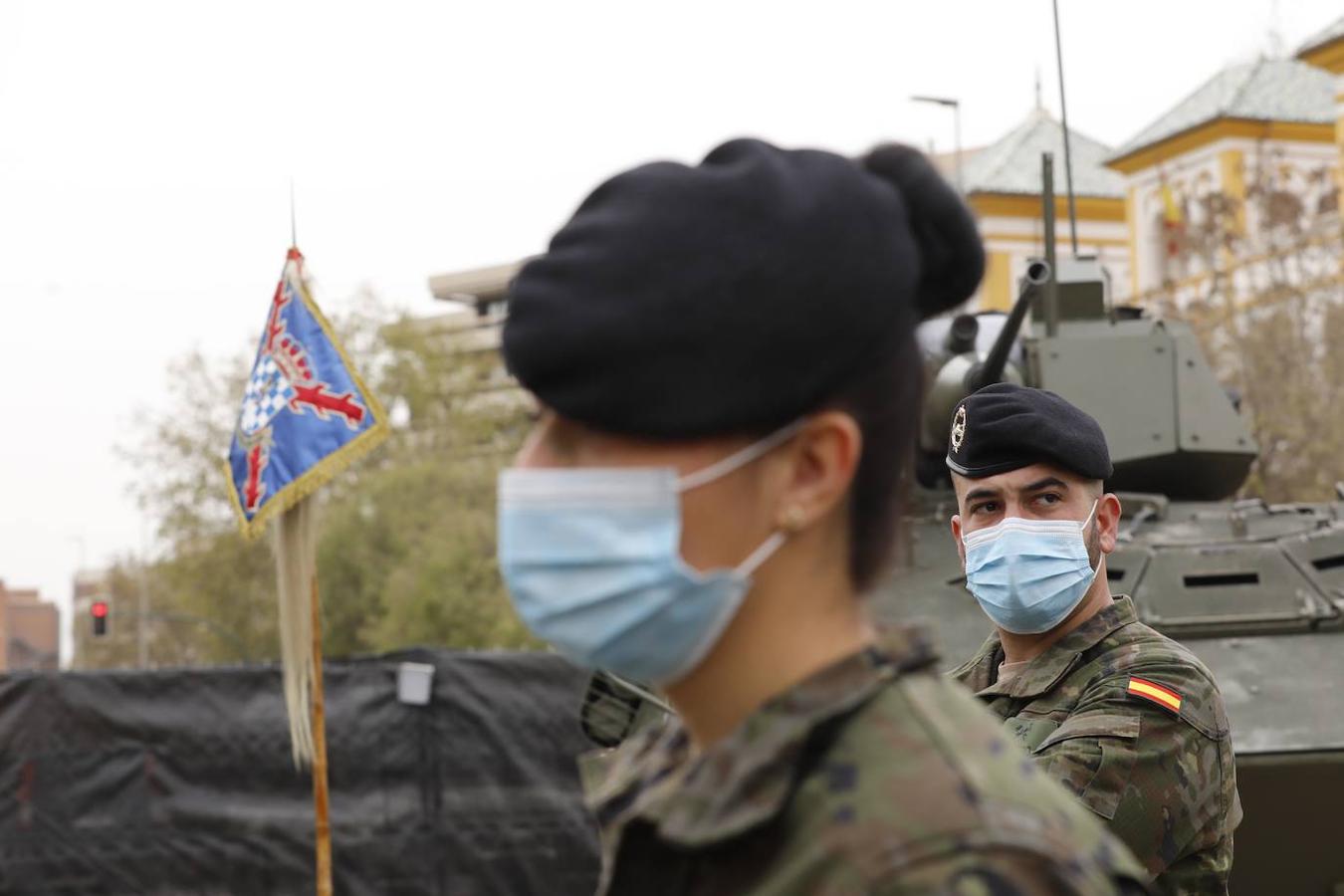 La espectacular exposición militar en Córdoba de las Unidades Acorazadas de la Bri X, en imágenes