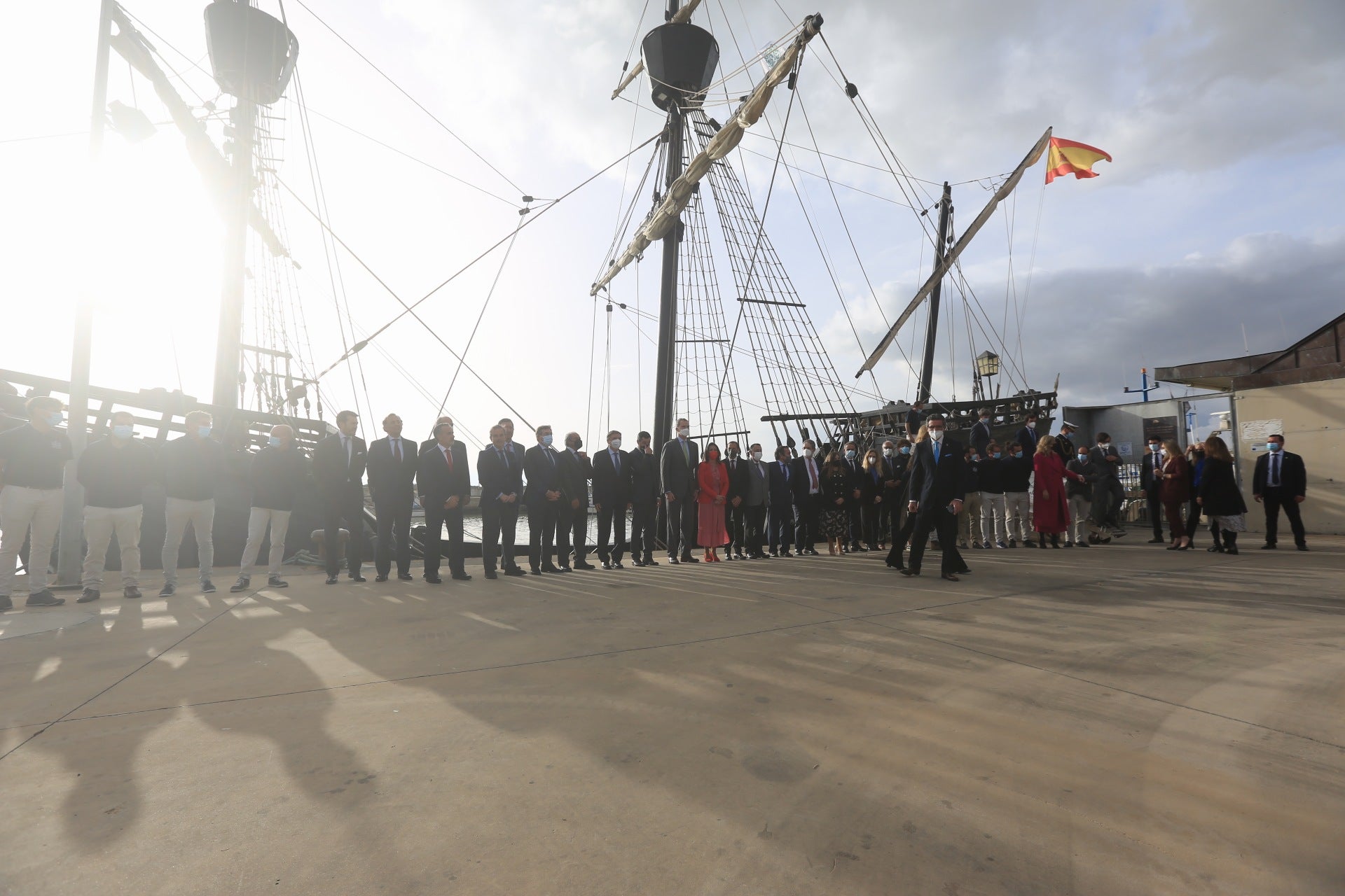 Fotos: Felipe VI en la Cofradía de Pescadores de Sanlúcar y la Nao Victoria