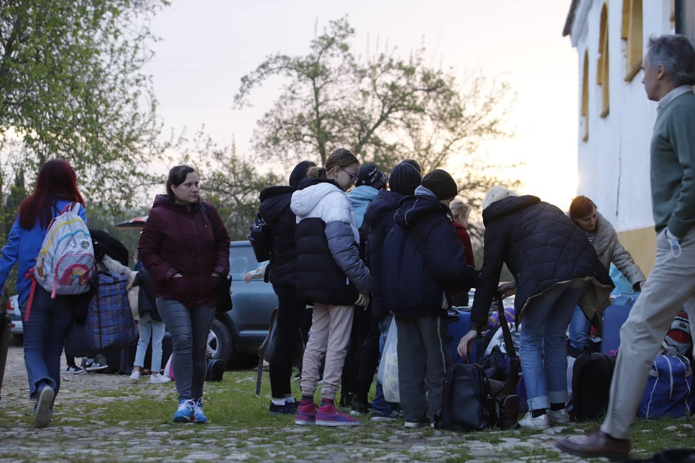 La llegada de refugiados de Ucrania a Córdoba, en imágenes