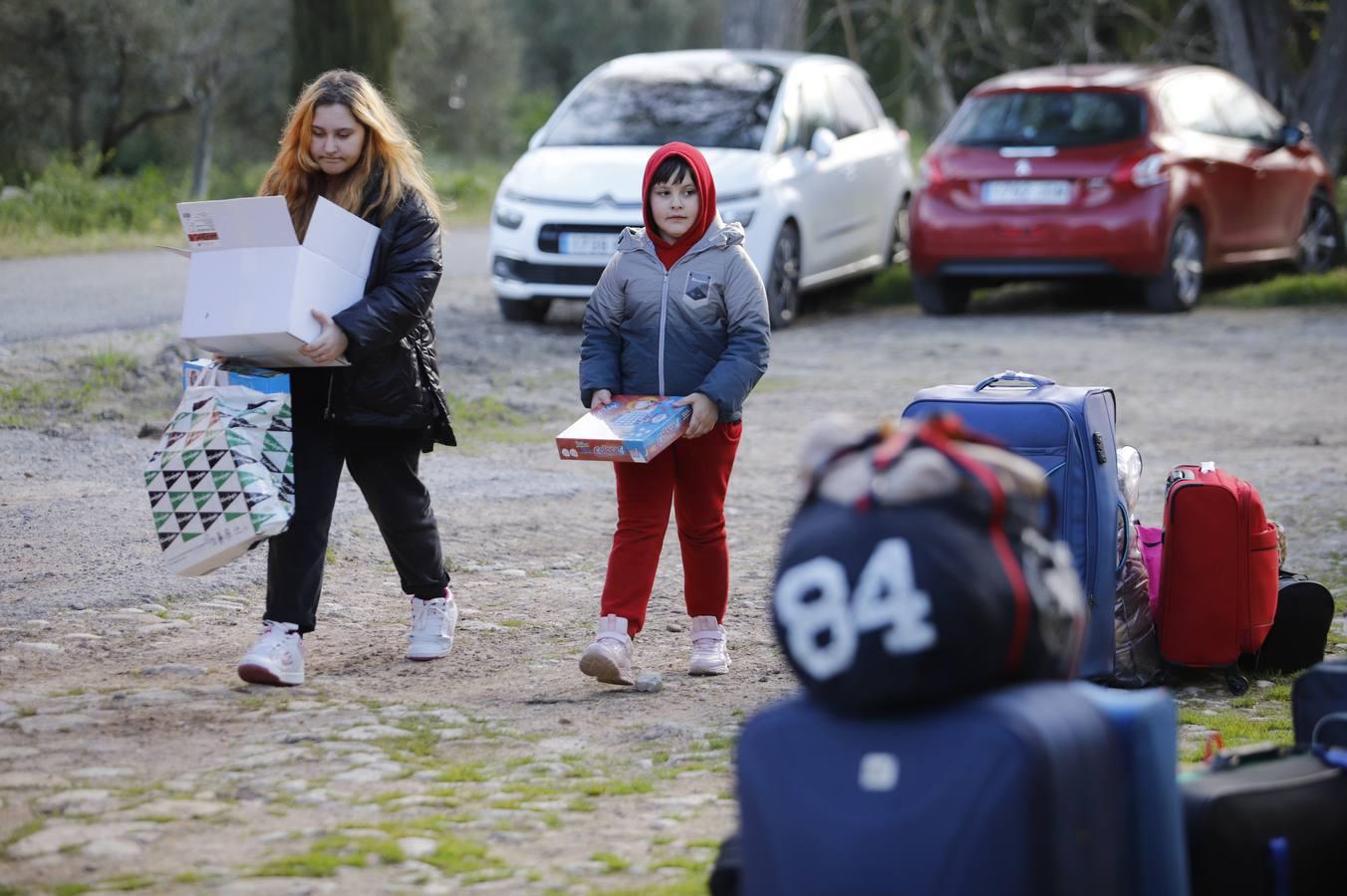 La llegada de refugiados de Ucrania a Córdoba, en imágenes