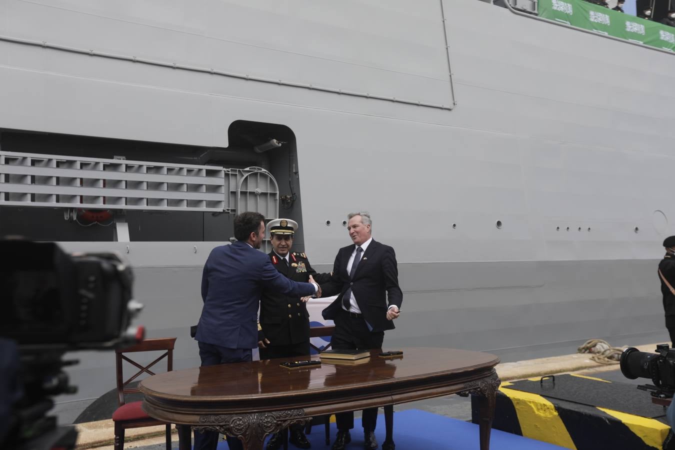 FOTOS: Así ha sido la entrega de la primera corbeta saudí en Navantia