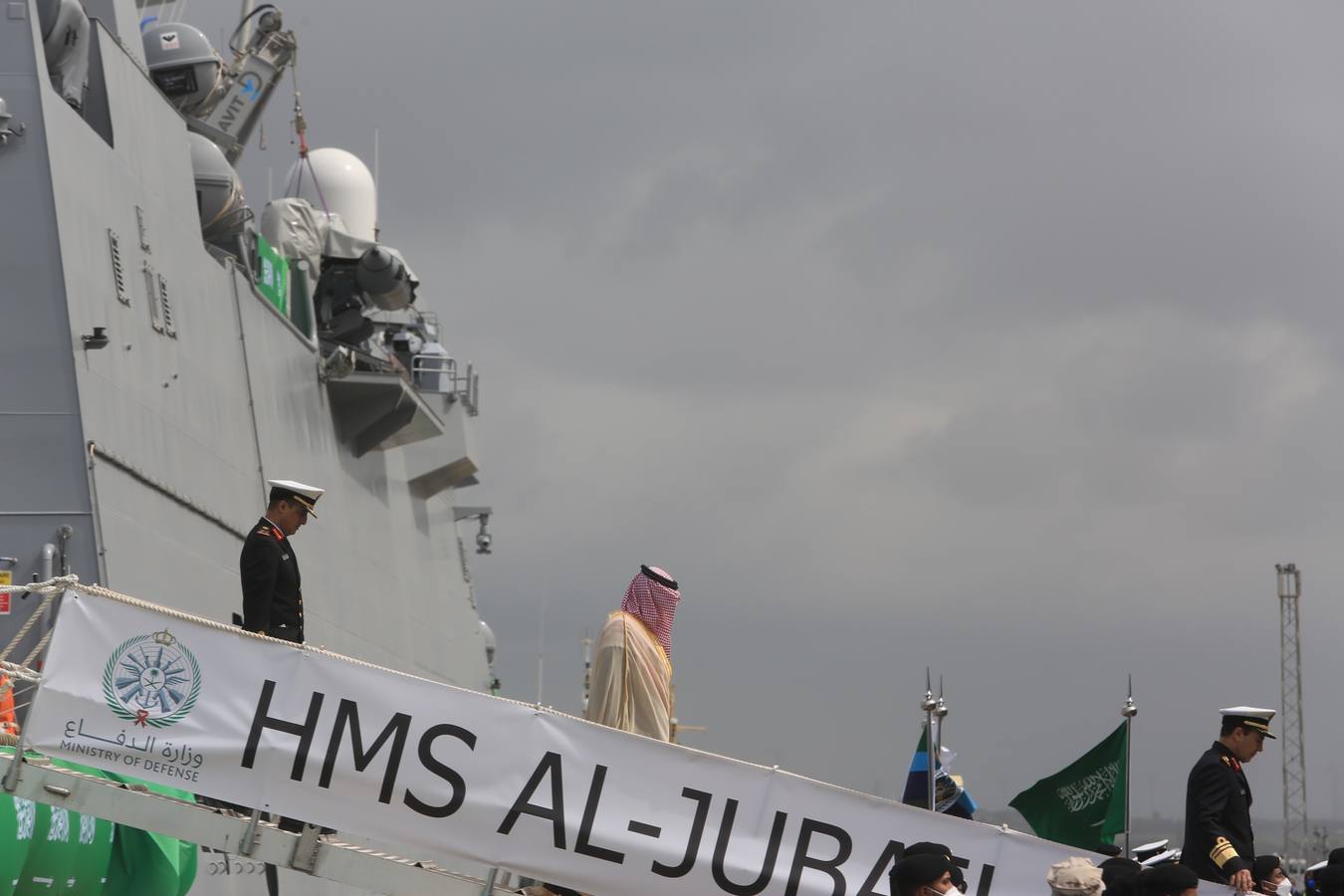 FOTOS: Así ha sido la entrega de la primera corbeta saudí en Navantia