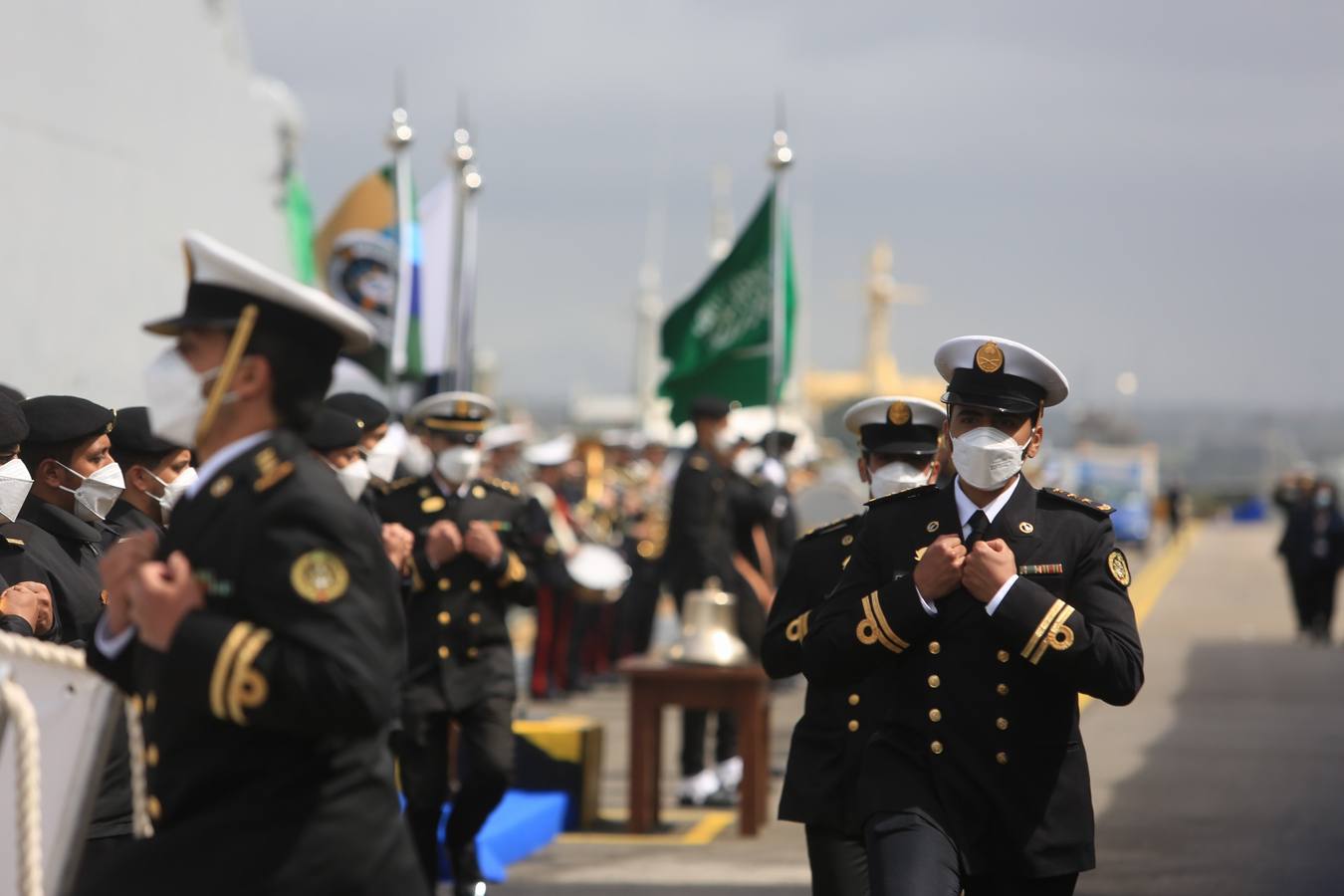 FOTOS: Así ha sido la entrega de la primera corbeta saudí en Navantia