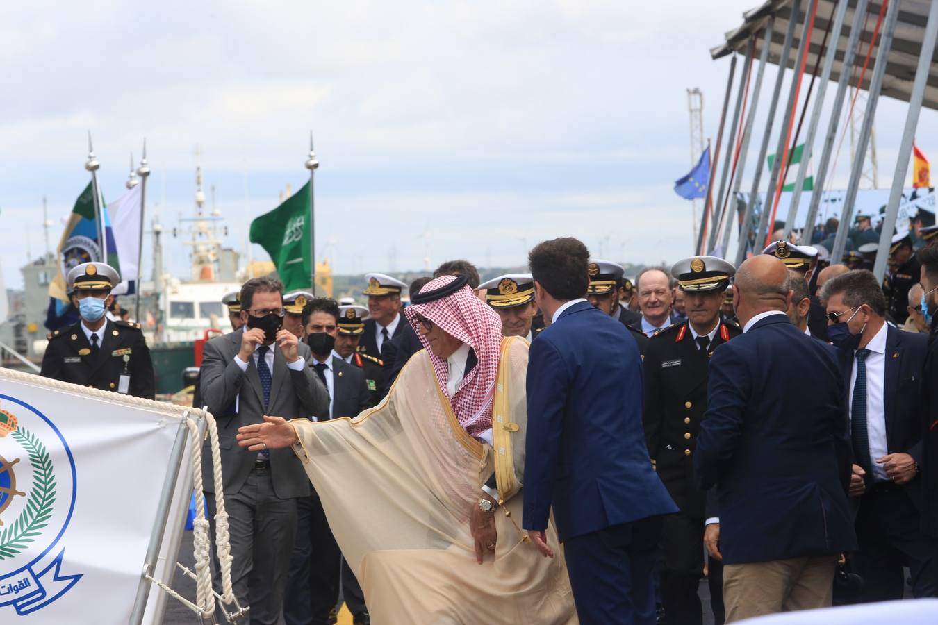 FOTOS: Así ha sido la entrega de la primera corbeta saudí en Navantia