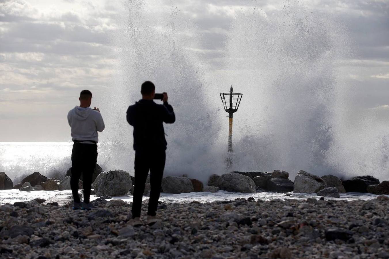 En imágenes, el destrozo de las playas de Málaga tras el último temporal