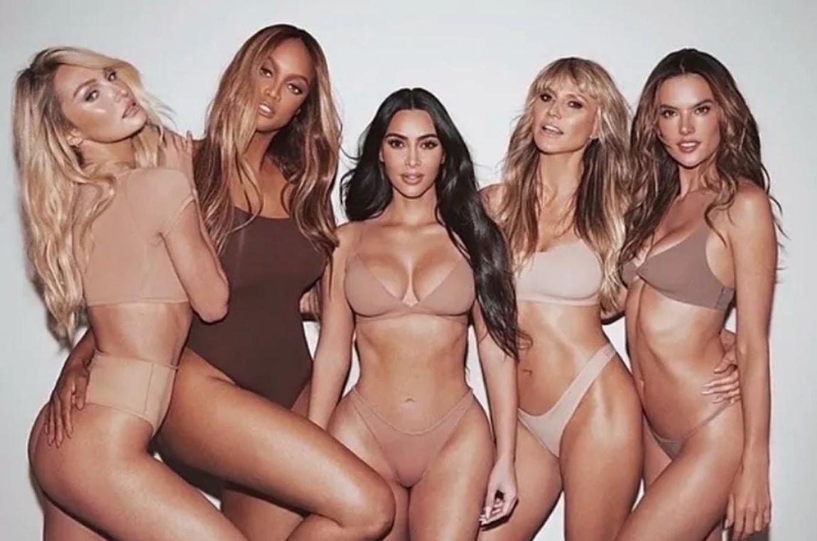 Candice Swanepoel, Tyra Banks, Kim Kardashian, Heidi Klum y Alessandra Ambrosio. 