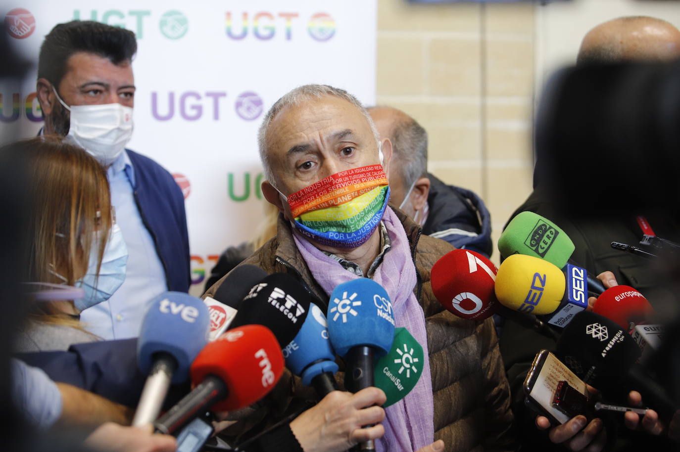 La presencia de Pedro Sánchez en la Asamblea de UGT en Córdoba, en imágenes