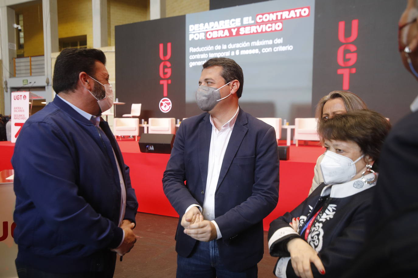 La presencia de Pedro Sánchez en la Asamblea de UGT en Córdoba, en imágenes