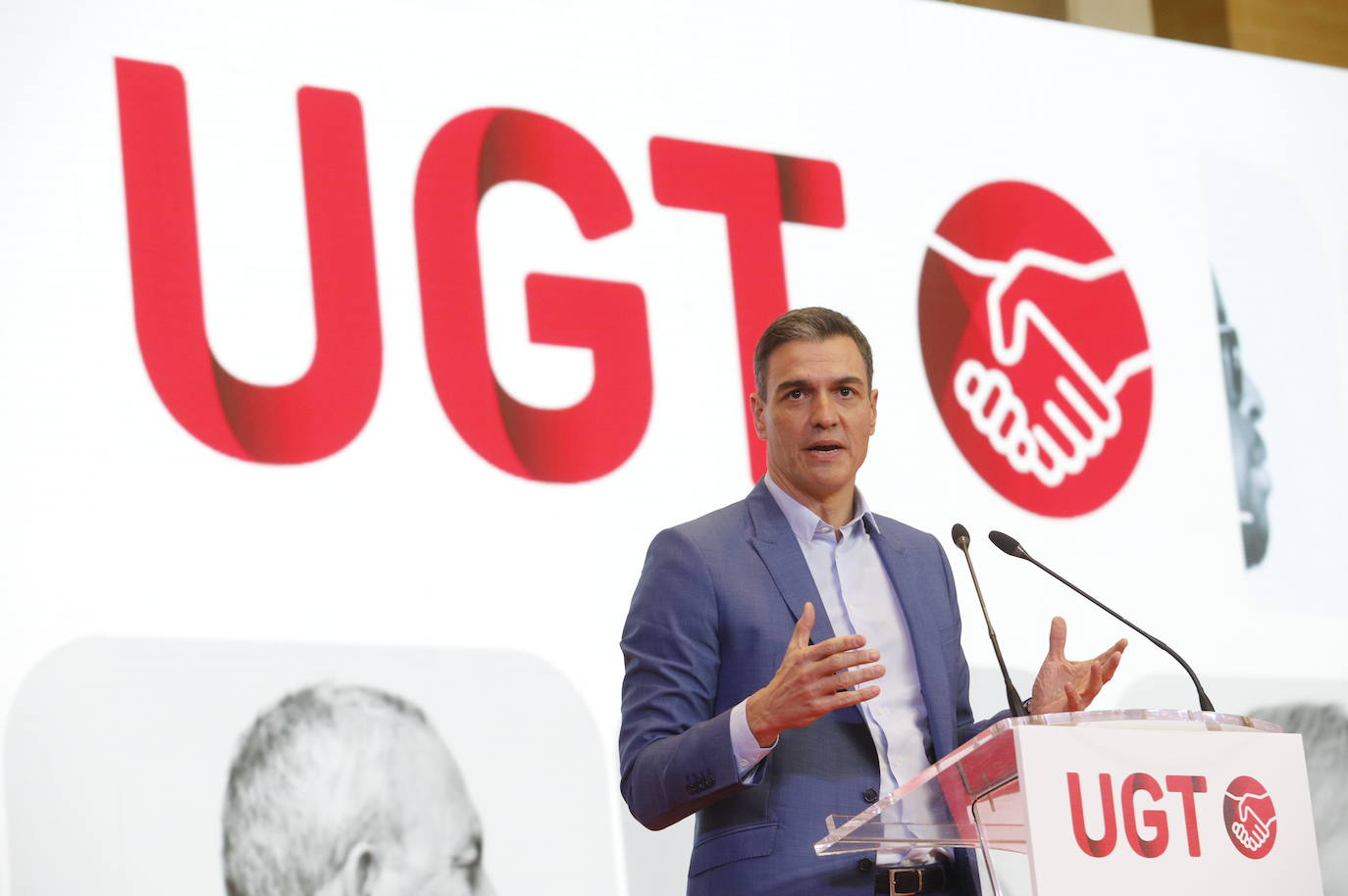 La presencia de Pedro Sánchez en la Asamblea de UGT en Córdoba, en imágenes