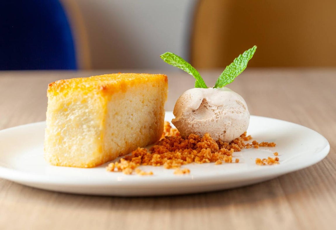 1. Berlanga: torrija briochelle. Avenida de Menéndez Pelayo, 41. Madrid