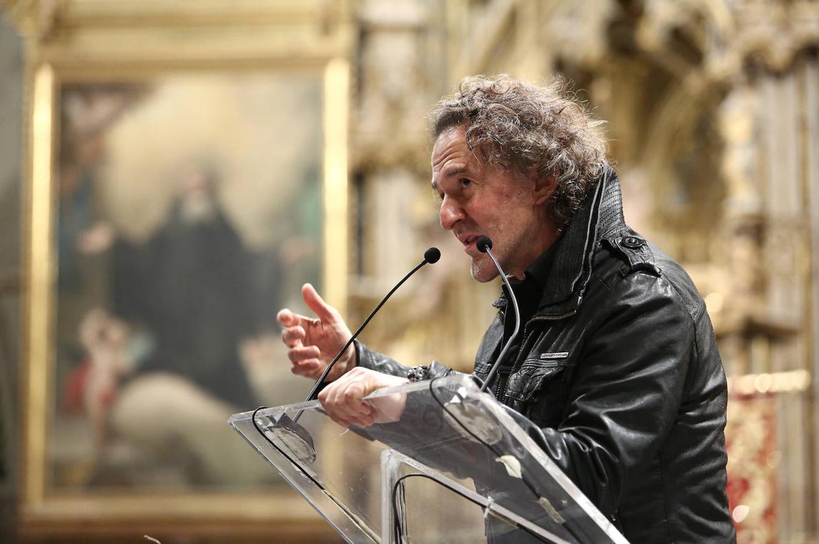 José María Cano, durante su pregón. 