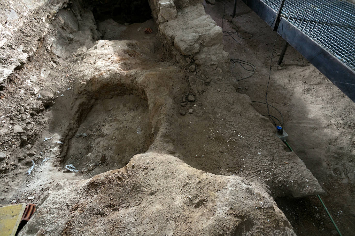 Las obras de la iglesia de Santa Eulalia, en imágenes