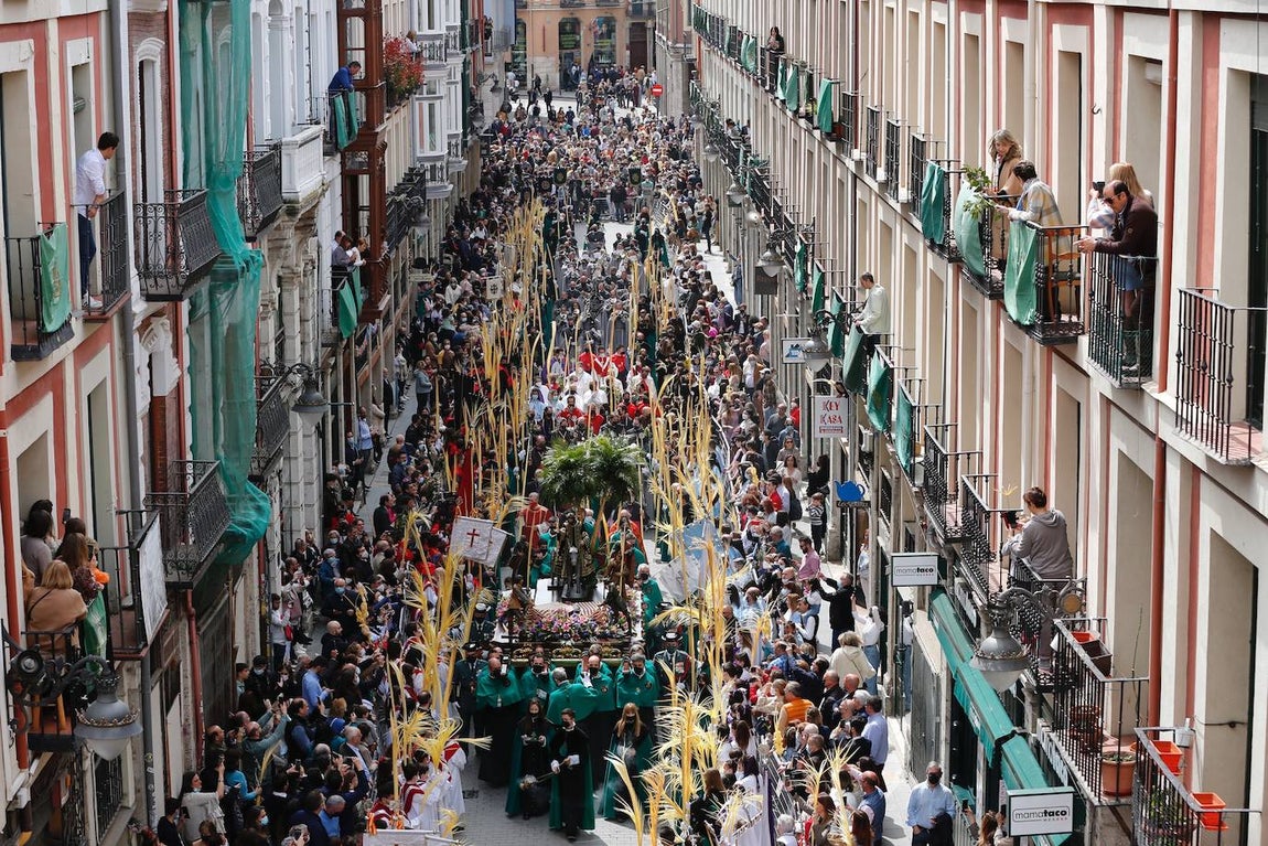 Procesión de la Borriquilla en Valladolid. 