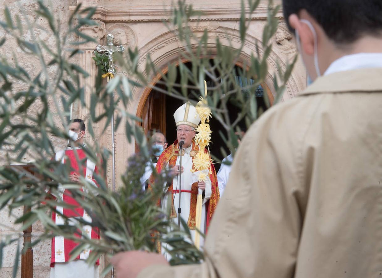 Juan Antonio Reig Plà, obispo de Alcalá de Henares, esta mañana. 