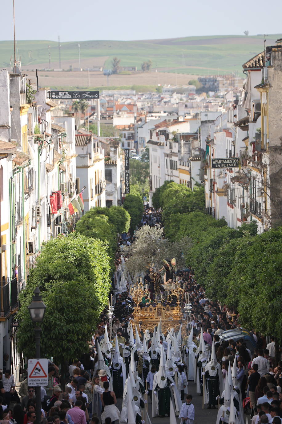 La hermandad del Huerto ilumina Córdoba el Domingo de Ramos