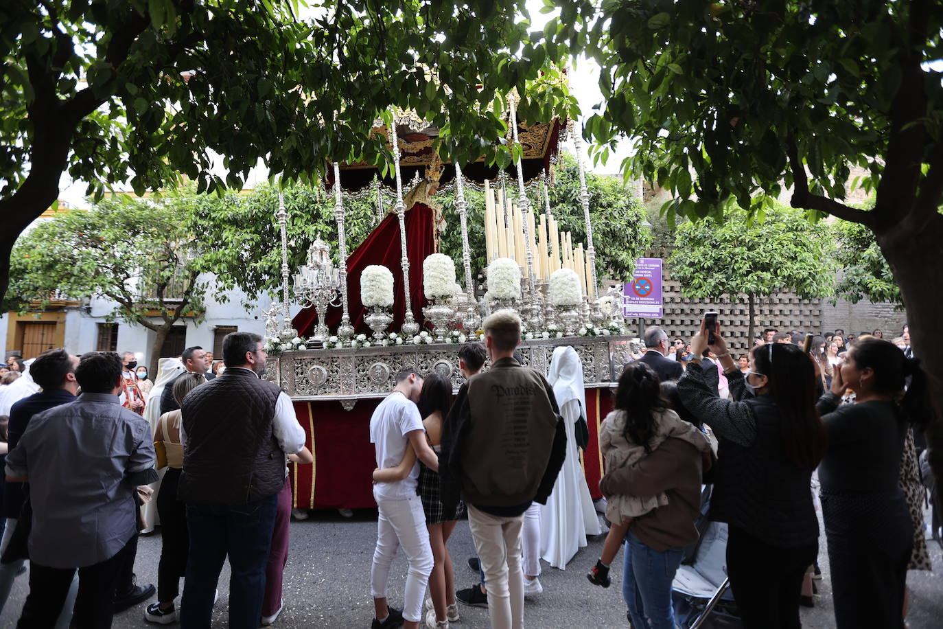 La hermandad del Huerto ilumina Córdoba el Domingo de Ramos