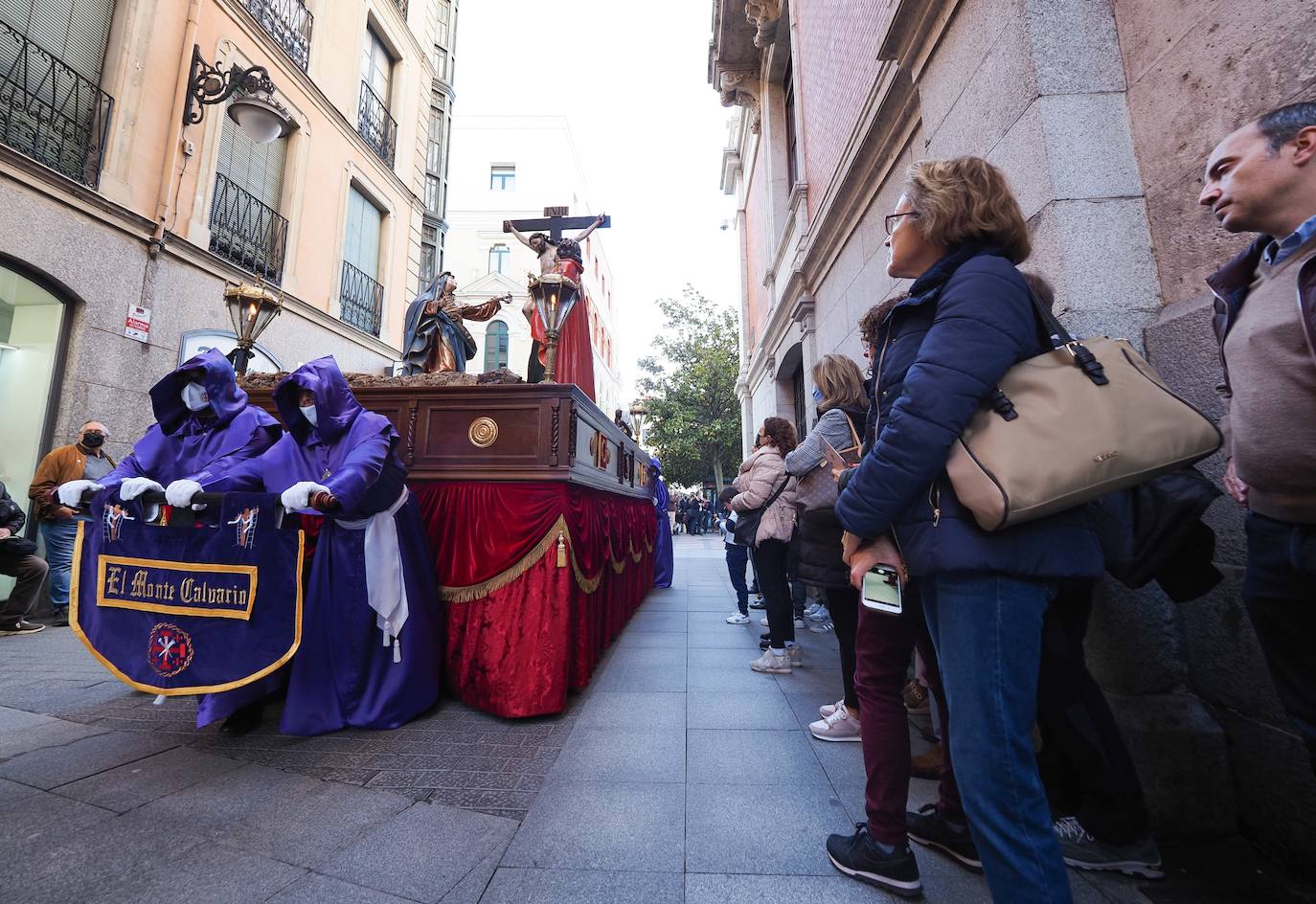 Procesión de la Amargura en el Monte del Calvario en Valladolid. 