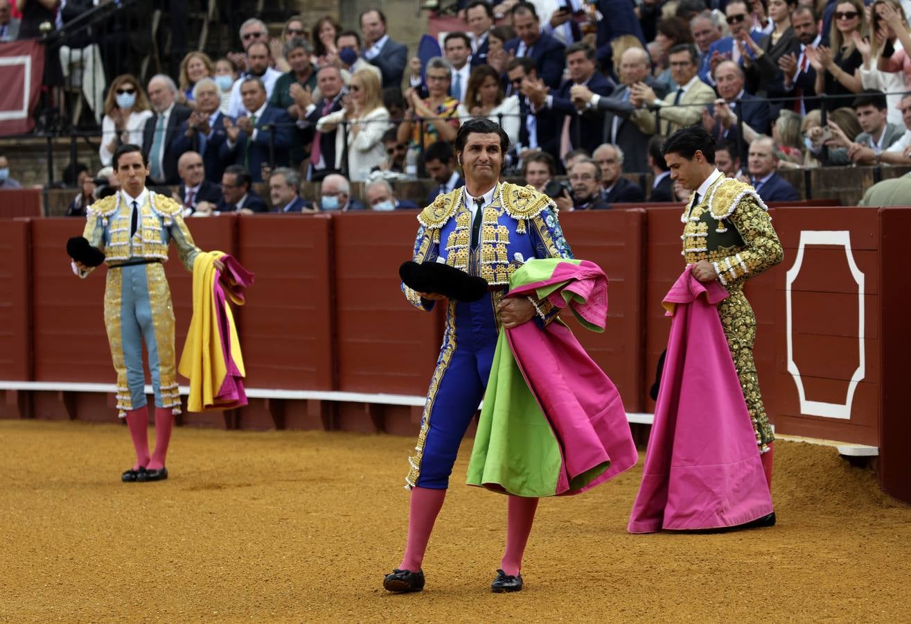 Corrida del Domingo de Resurrección en Sevilla con Morante de la Puebla, Juan Ortega y Pablo Aguado. JUAN FLORES