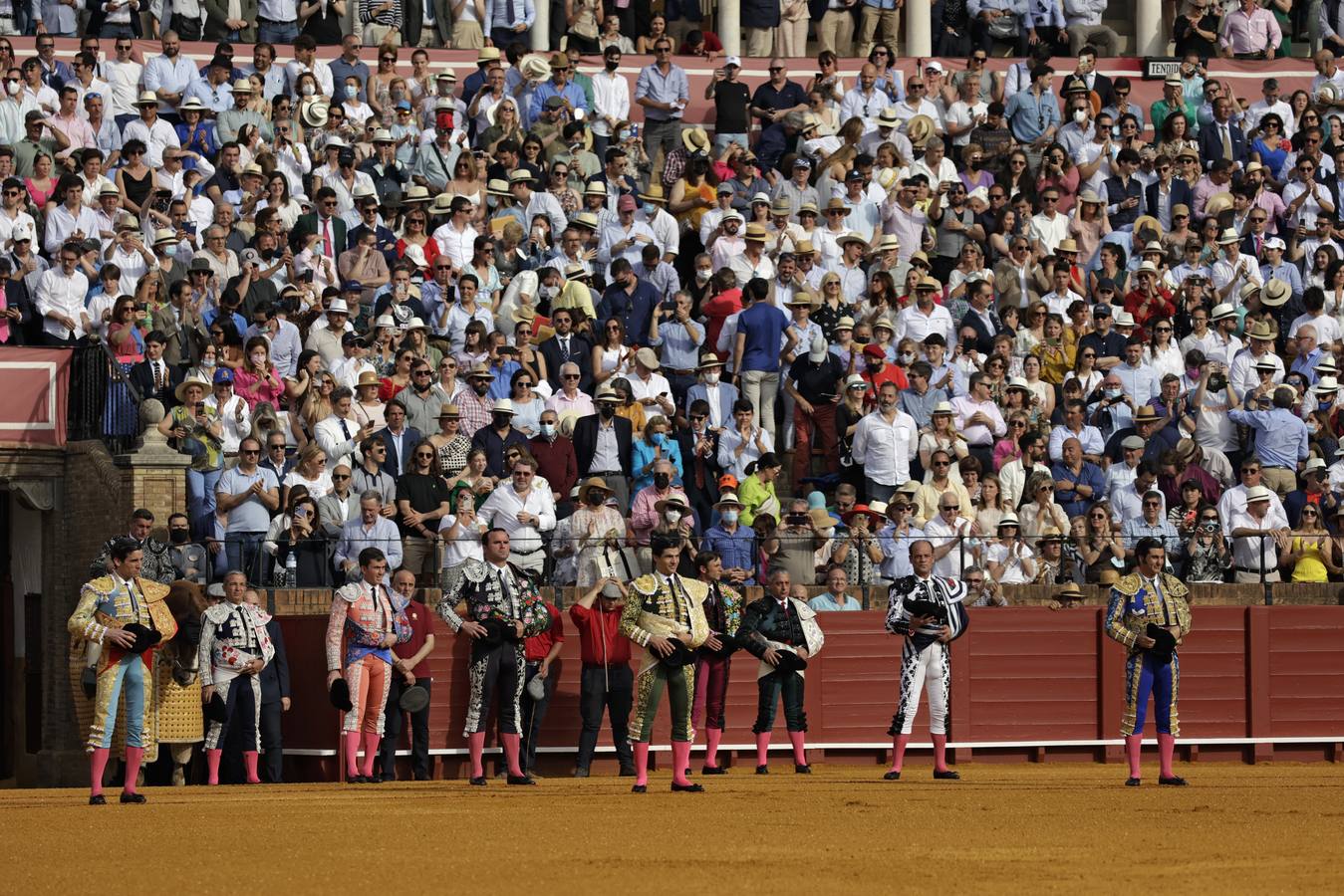 Corrida del Domingo de Resurrección en Sevilla con Morante de la Puebla, Juan Ortega y Pablo Aguado. JUAN FLORES