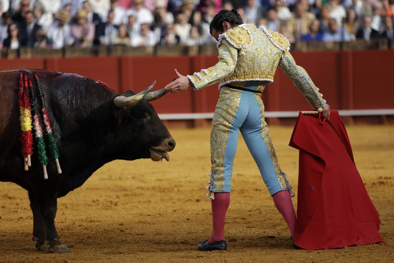 Corrida del Domingo de Resurrección en Sevilla con Morante de la Puebla, Juan Ortega y Pablo Aguado. JUAN FLORES