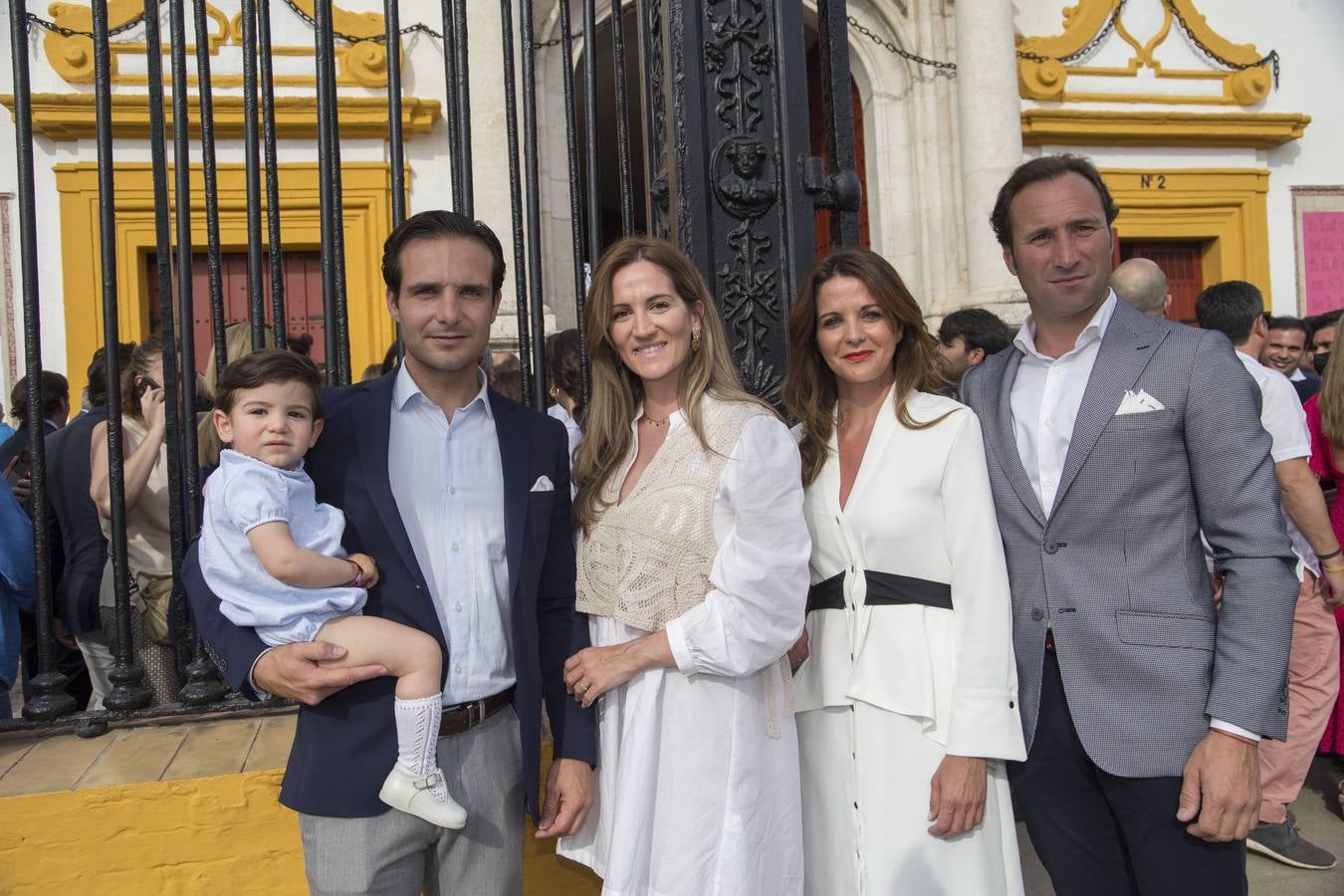 Antonio Chacón e hijo, Triana Castillo, Verónica Gutiérrez y Viruta. ROCÍO RUZ