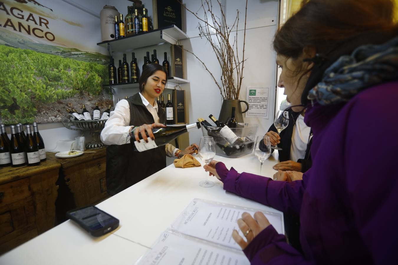 El frío y la lluvia no pueden con la Cata del Vino de Córdoba