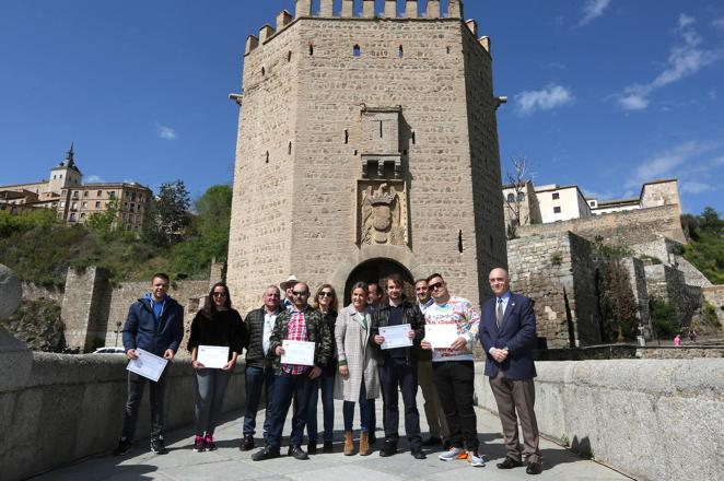 Las entrañas del torreón del puente de Alcántara y su rastrillo original,en imágenes