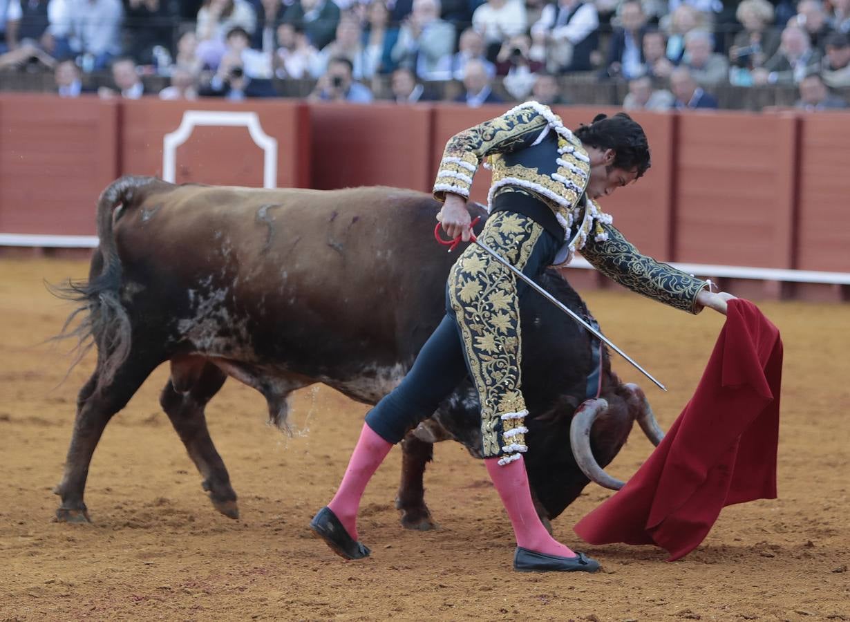 Primera corrida del ciclo continuado de 2022 en la plaza de toros de Sevilla. RAÚL DOBLADO