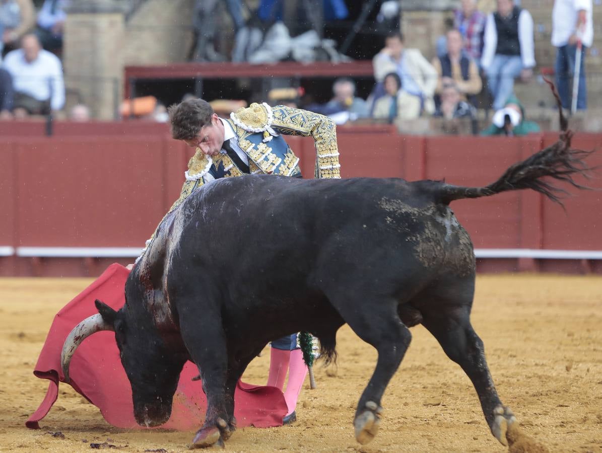 Primera corrida del ciclo continuado de 2022 en la plaza de toros de Sevilla. RAÚL DOBLADO