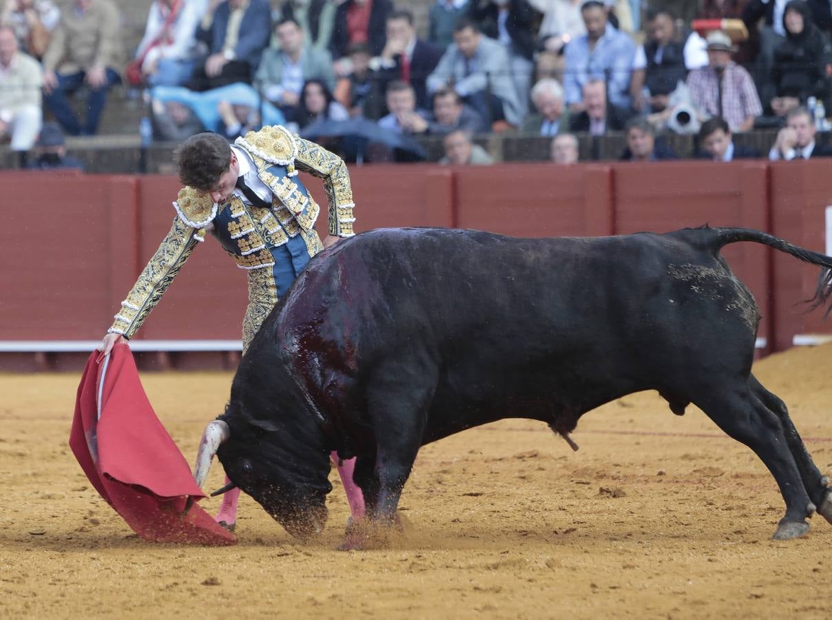 Primera corrida del ciclo continuado de 2022 en la plaza de toros de Sevilla. RAÚL DOBLADO