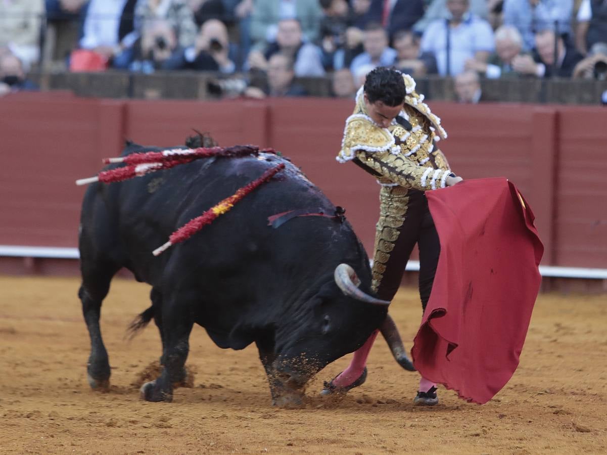 Primera corrida del ciclo continuado de 2022 en la plaza de toros de Sevilla. RAÚL DOBLADO