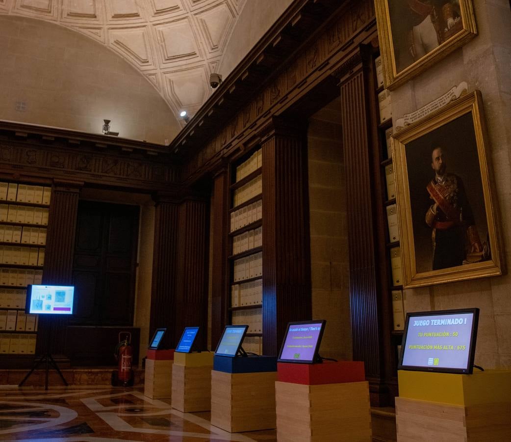 Exposición de documentos sobre grandes descubrimientos en el Archivo de Indias. CRISTINA GÓMEZ