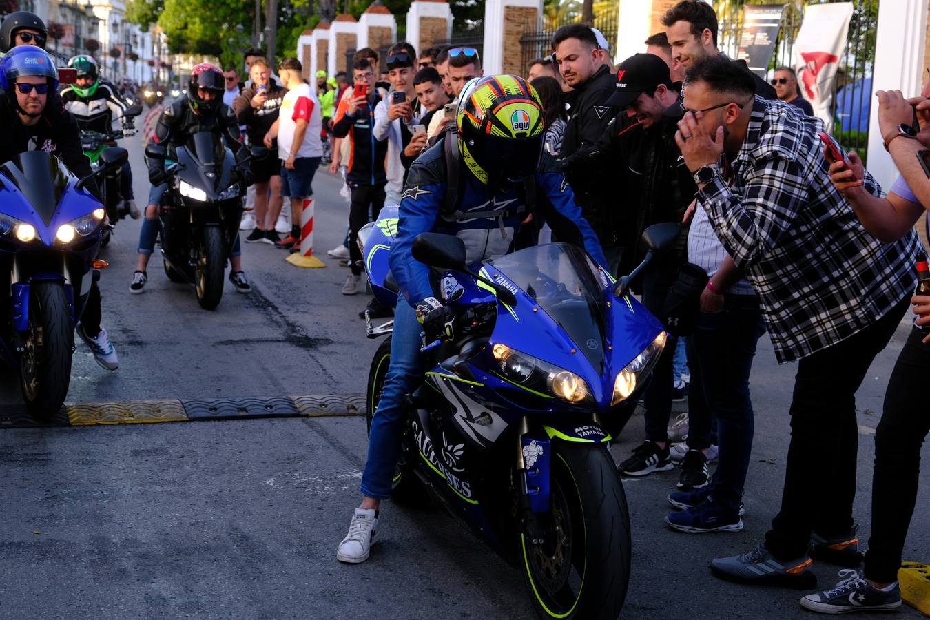 Fotos: Gran ambiente en El Puerto para dar la bienvenida al Gran Premio de Motociclismo