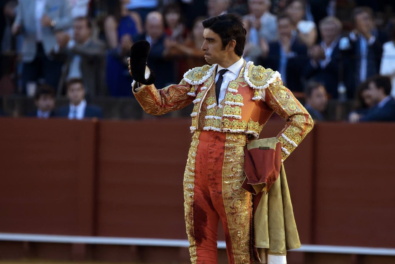 Mano a mano entre Ferrera y Perera en la plaza de toros de Sevilla en 2022. JUAN FLORES