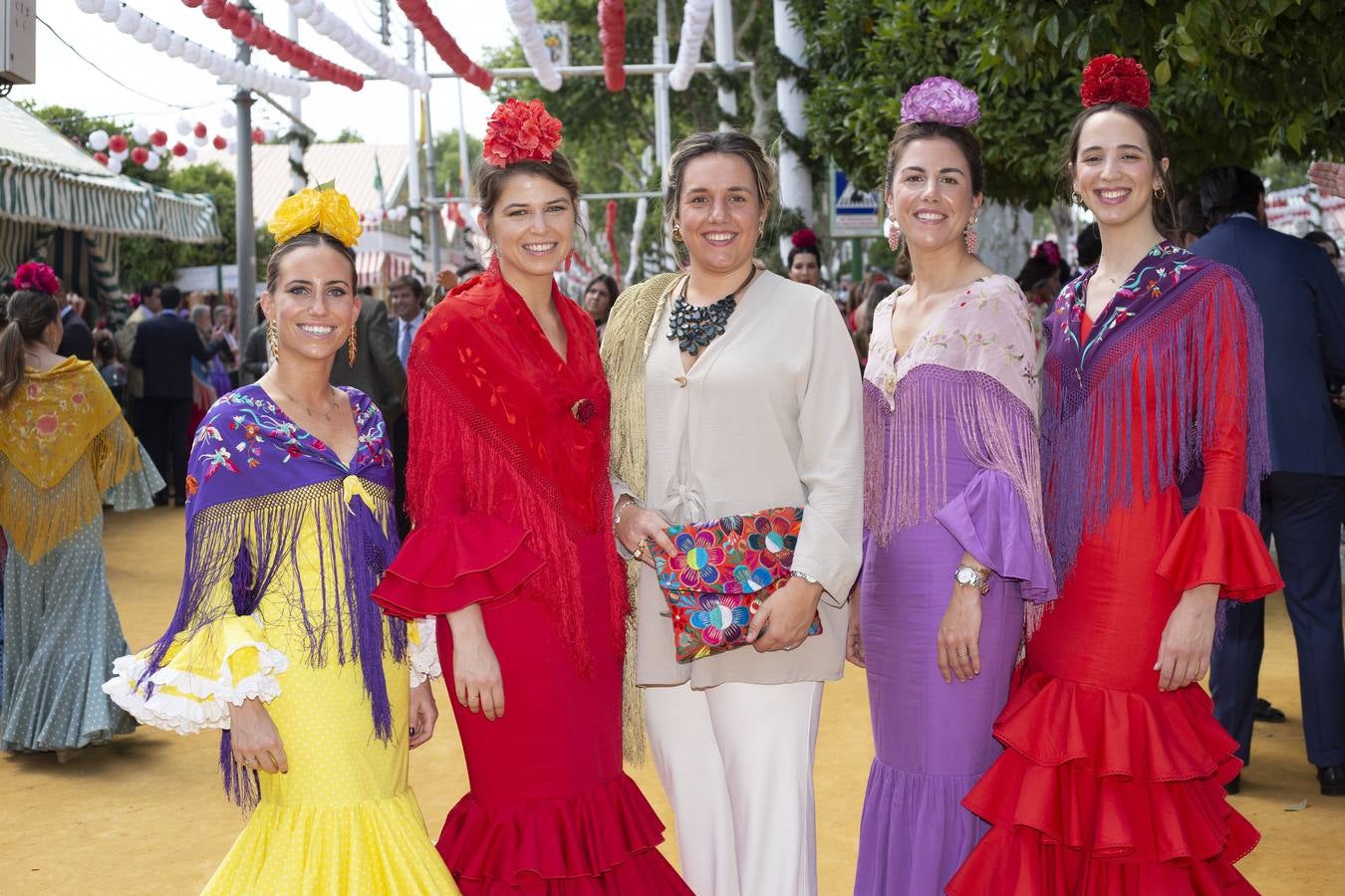 Natalia Herrero, Ana Poggio, Lourdes Argüeso, Mercedes García de Tejada y Belica de la Campa. ROCÍO RUZ