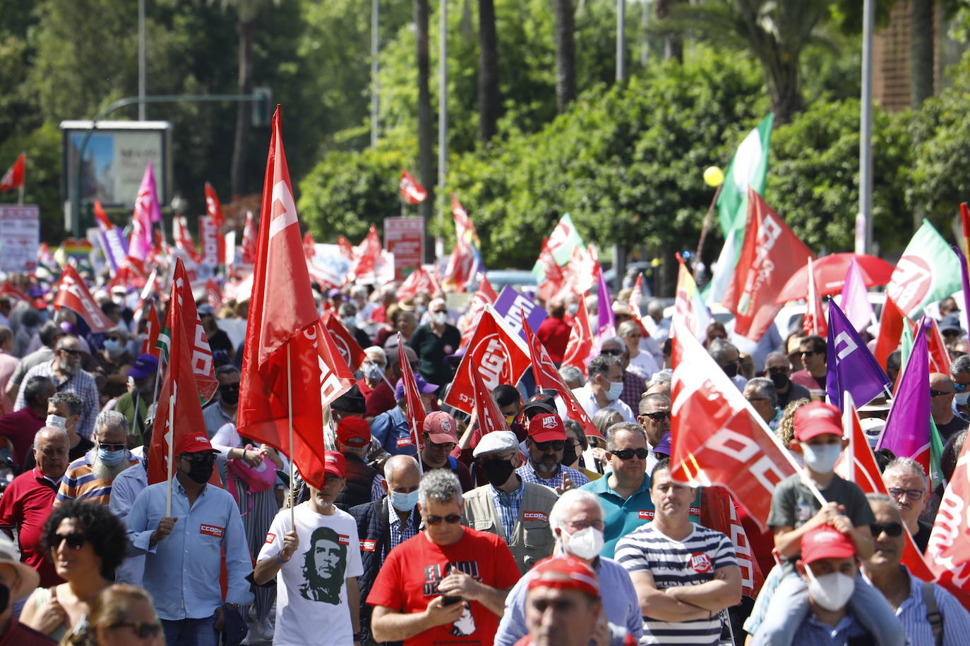 La manifestación del 1 de Mayo en Córdoba, en imágenes