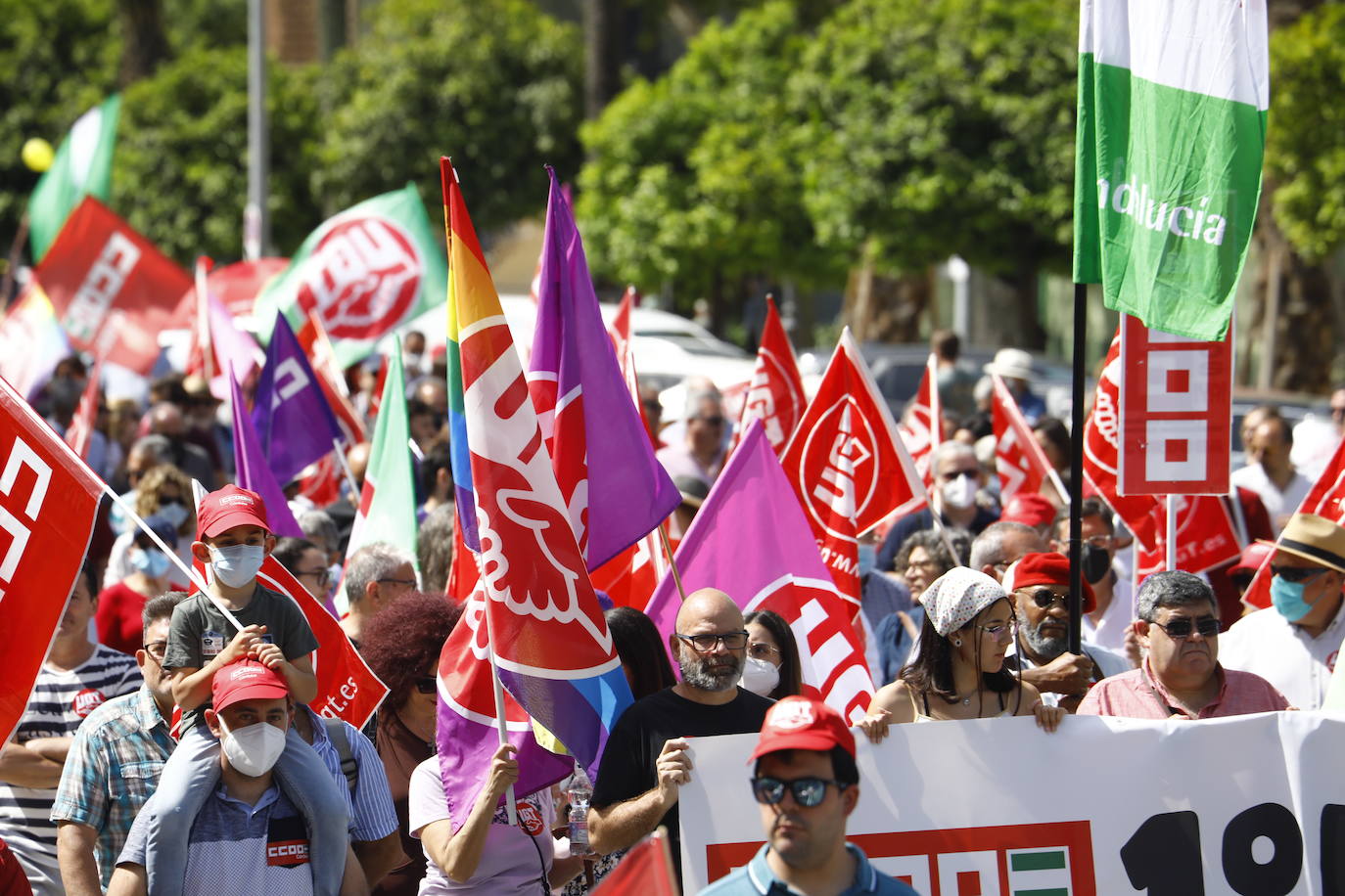 La manifestación del 1 de Mayo en Córdoba, en imágenes