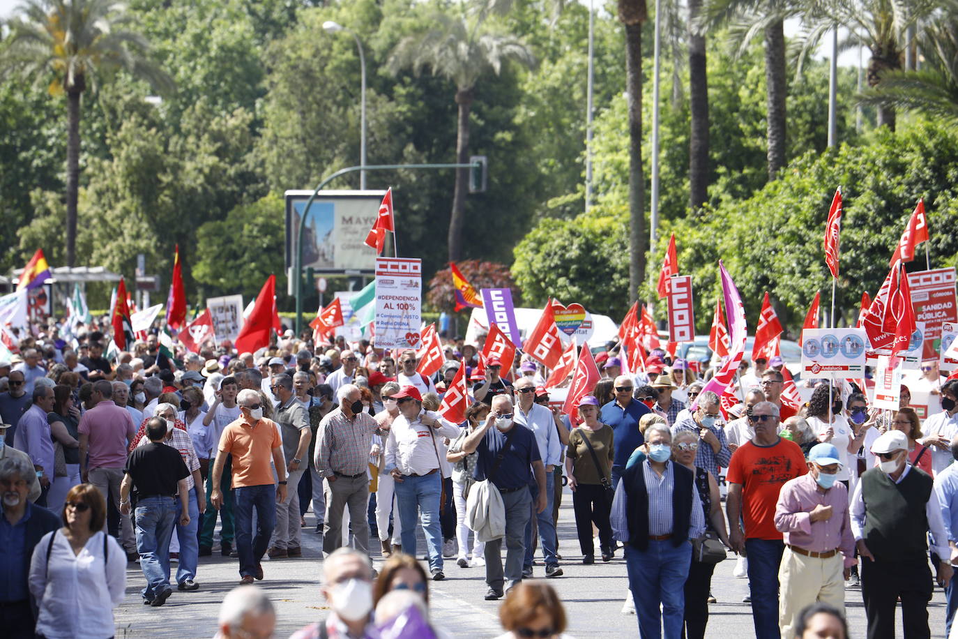 La manifestación del 1 de Mayo en Córdoba, en imágenes