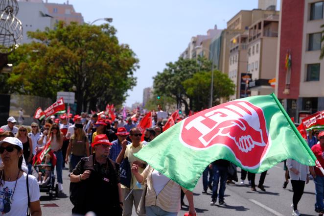 Fotos: Las manifestaciones del Primero de Mayo en Cádiz, en imágenes