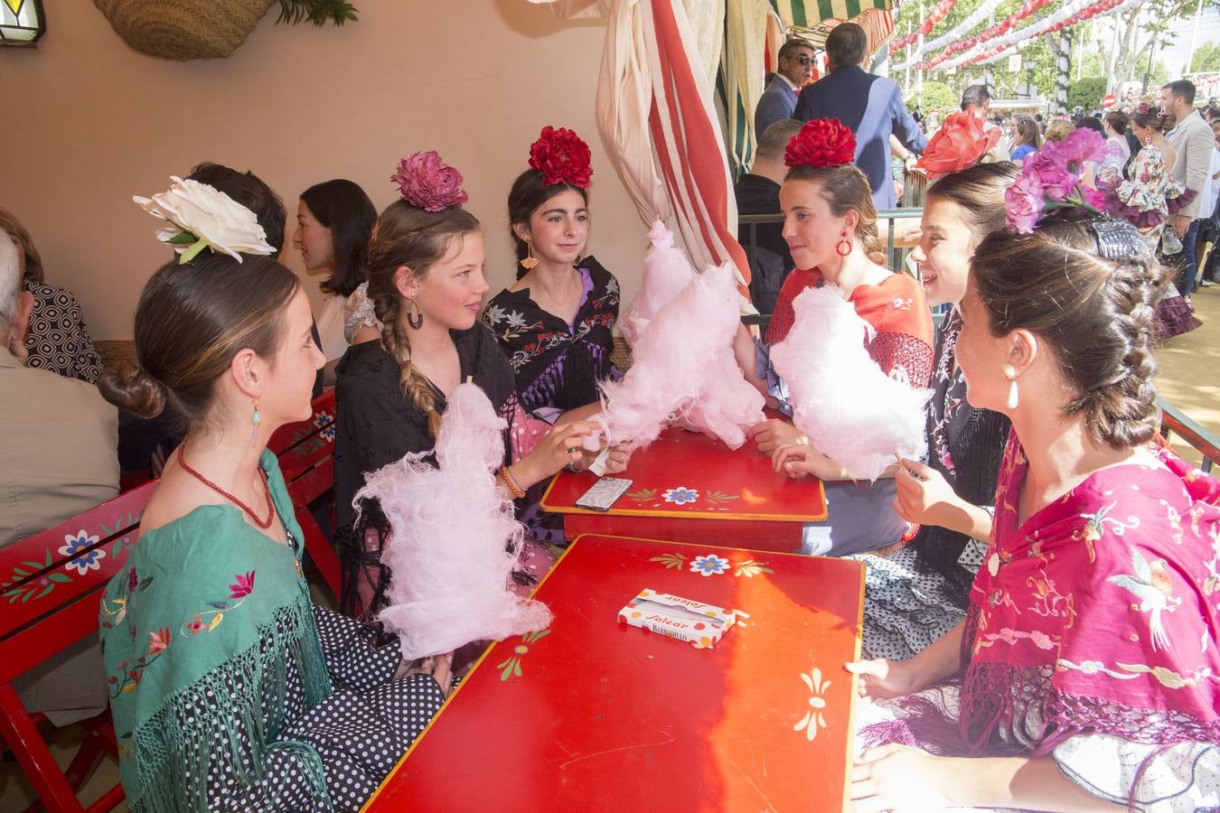 Casilda Parladé, Tristana Álvarez de Toledo, Blanca Gonzalo, Carmen Martín-Prat, María Molina-Spinola y Amelia Carvajal. ROCÍO RUZ