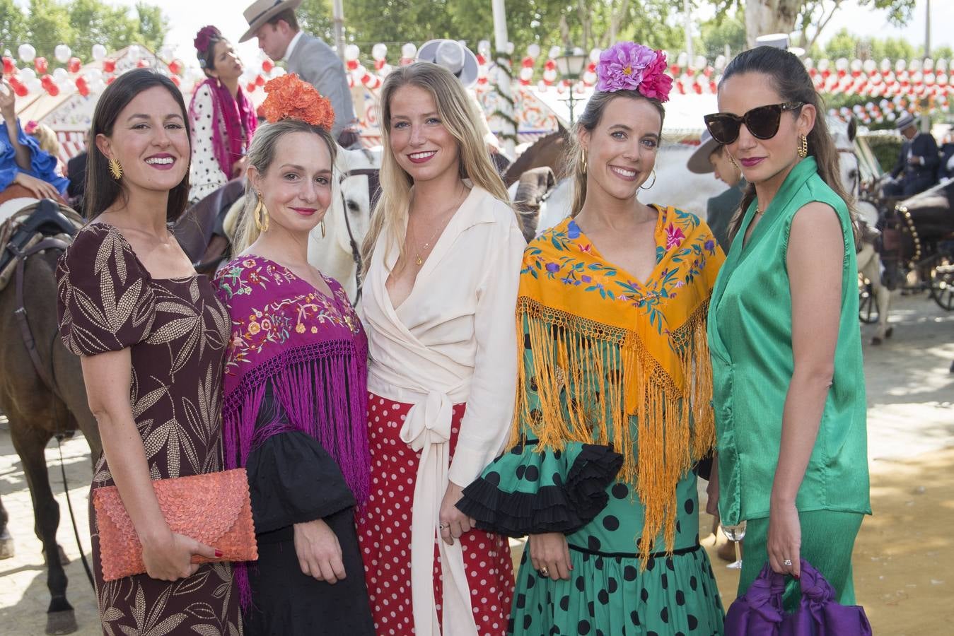 Carlota García, Carmuca Gallardo, Fafi Clerc de Lasalle, Julia Mensaque y Marta Cebreros. ROCÍO RUZ