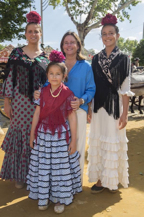 María Plaza, Carmen Escudero, Carmen Dávila y Adela Dávila. ROCÍO RUZ