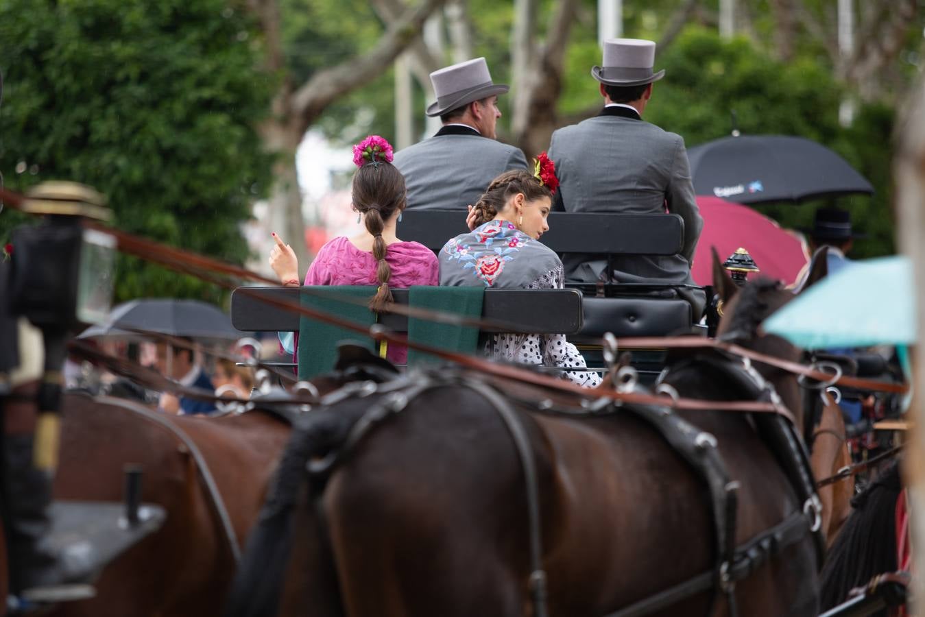 Ambiente en el real durante el miércoles de la Feria de Sevilla 2022. VANESSA GÓMEZ