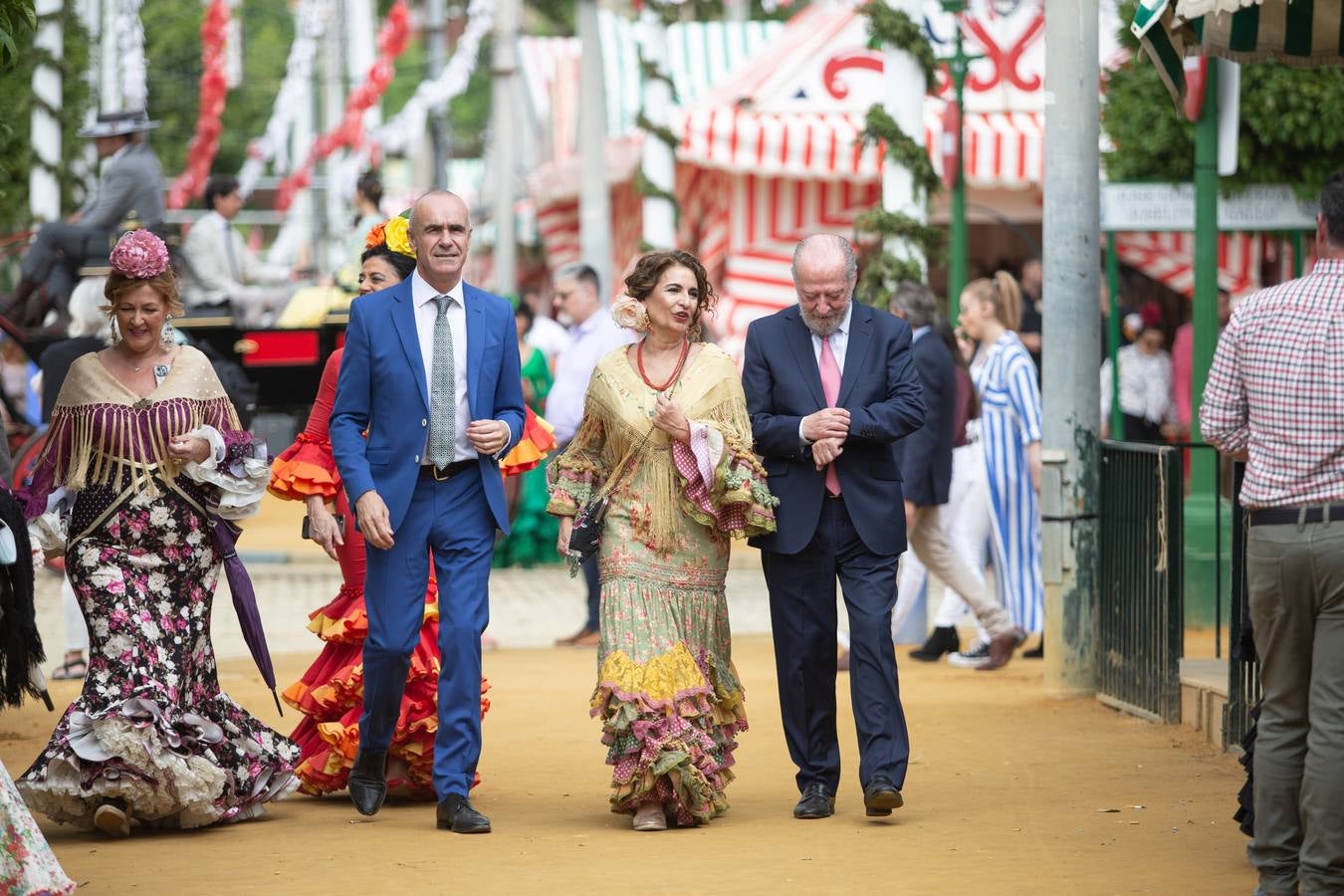 Recepciones oficiales en el miércoles de Feria. VANESSA GÓMEZ / MAYA BALANYA