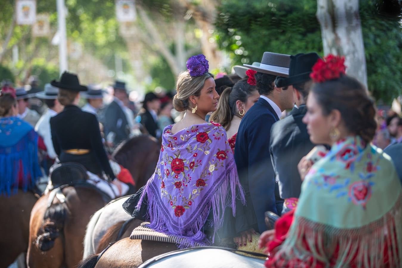 Ambiente durante el jueves en la Feria de Sevilla 2022. VANESSA GÓMEZ